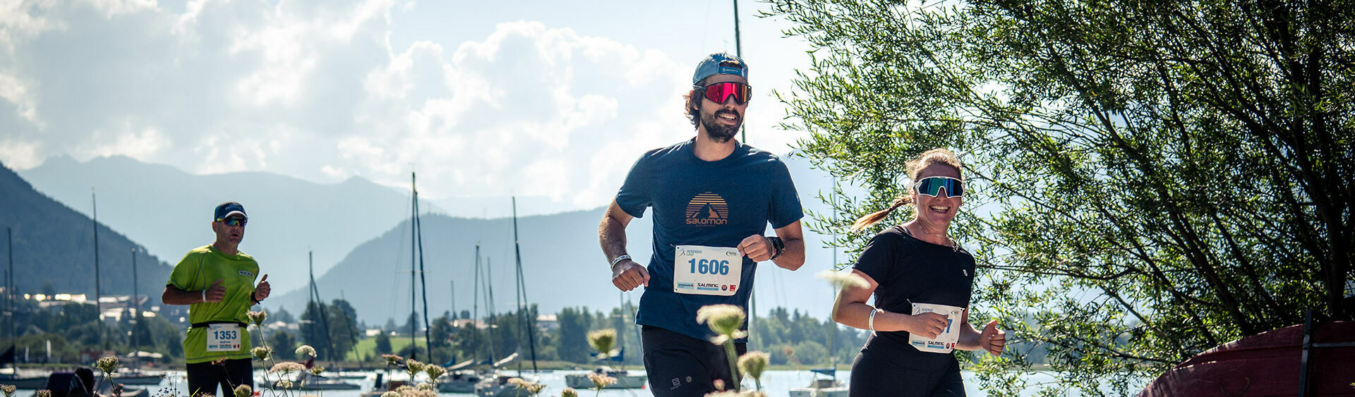 The participants of the Achensee Run are rewarded with breathtaking panoramic views of the lake.