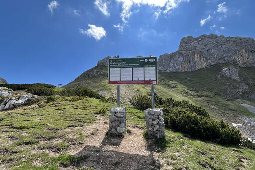 The educational nature trail in the Rofan mountains where you can familiarize yourself with how to be respectful of people, wildlife, and the environment.