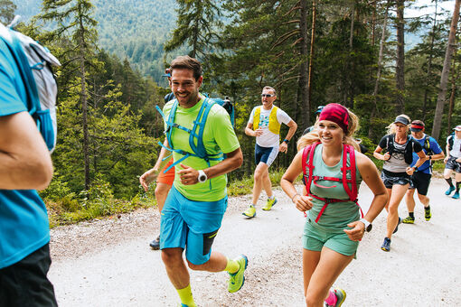 Trail runners have the opportunity to train in the Nature Park Karwendel surrounded by beautiful scenery.