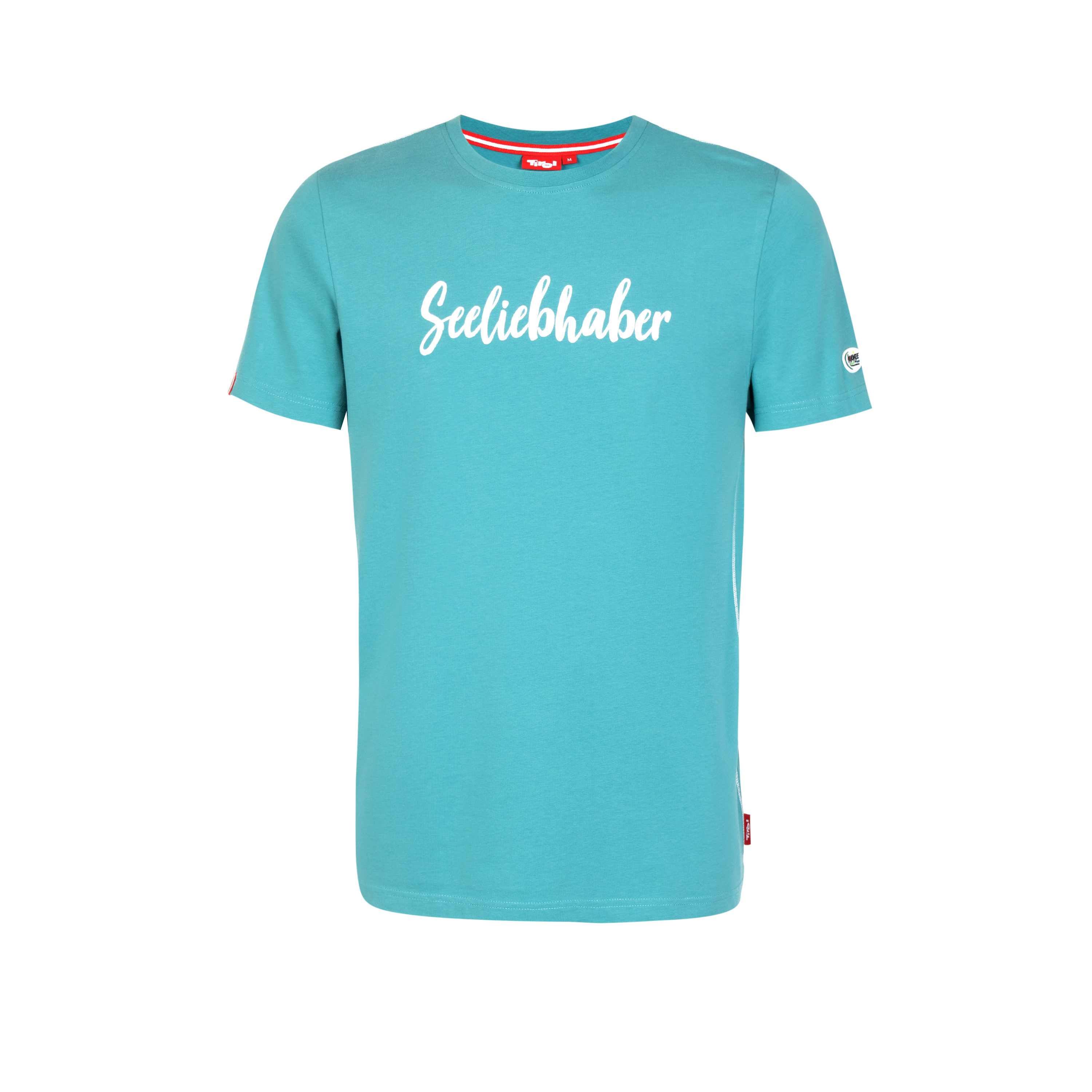 Herren T-Shirt Seeliebhaber in Türkis