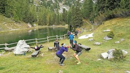 Nature Gym Gruppeneinheit im Rofan