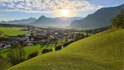 Ausblick vom Wiesinger Bühel auf Wiesing